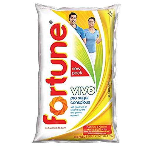 Fortune Vivo Pro Sugar Conscious Edible Oil- Pouch- 1 L