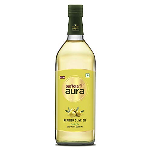 Saffola Aura Refined Olive and Flaxseed Oil- 1 L