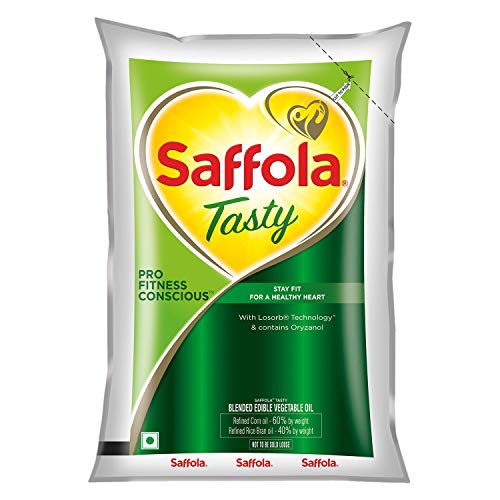 Saffola Tasty- Pro Fitness Conscious Edible Oil- Pouch- 1 L